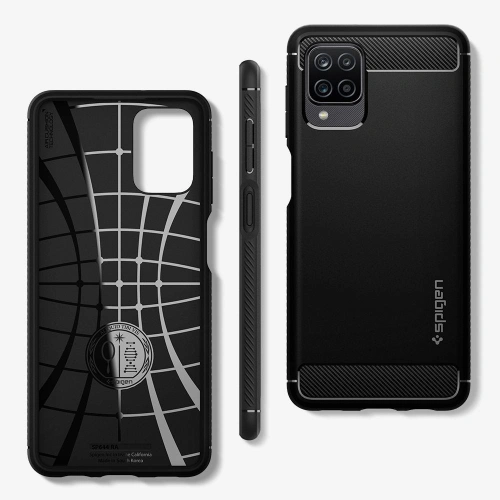 Kup Spigen Samsung Gehäuse Rugged Armor Galaxy A12 Mattschwarz - SPN1481BLK - {ean13} - Sklep Home Screen