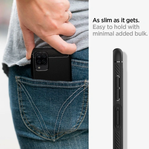 Kup Spigen Samsung Gehäuse Rugged Armor Galaxy A12 Mattschwarz - SPN1481BLK - {ean13} - Sklep Home Screen