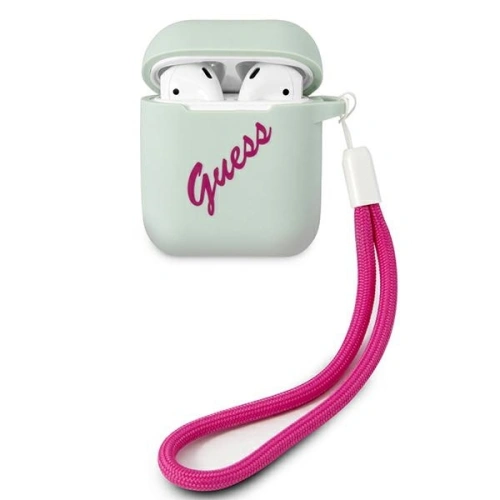 Kup Etui Guess GUACA2LSVSBF Apple AirPods kryt modrý fuchsie/silicone vintage - GUE867BLUFCS - {ean13} - Sklep Home Screen