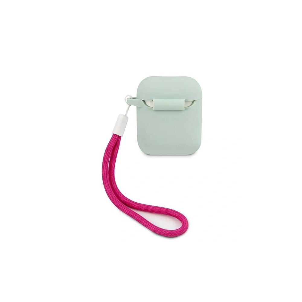 Etui Guess GUACA2LSVSBF Apple AirPods cover niebieski fuksja/blue fuschia Silicone Vintage