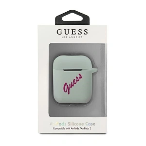 Kup Etui Guess GUACA2LSVSBF Apple AirPods cover niebieski fuksja/blue fuschia Silicone Vintage - GUE867BLUFCS - {ean13} - Sklep Home Screen