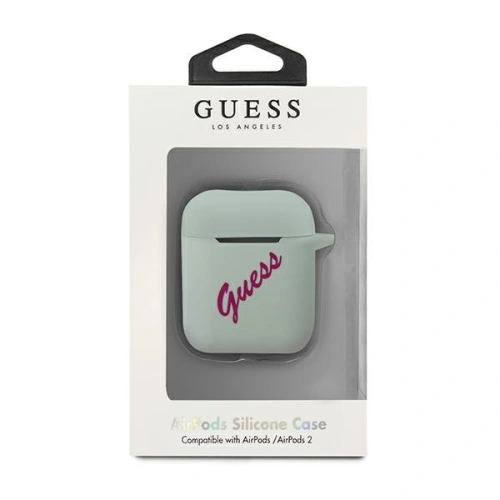 Kup Etui Guess GUACA2LSVSBF Apple AirPods kryt modrý fuchsie/silicone vintage - GUE867BLUFCS - {ean13} - Sklep Home Screen