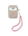 Guess Apple Fall GUACA2LSVSGP AirPods Abdeckung grau rosa/grau rosa Silikon Vintage