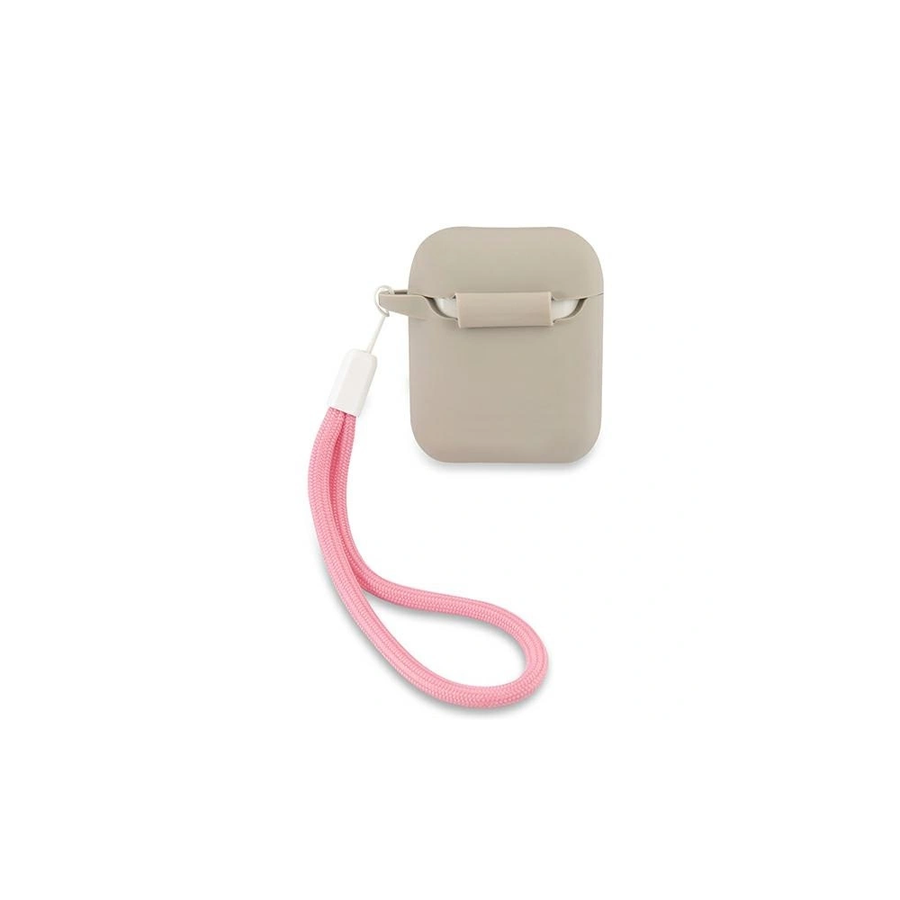 Etui Guess GUACA2LSVSGP Apple AirPods cover szaro różowy/grey pink Silicone Vintage