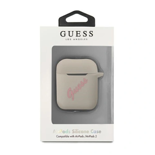 Kup Etui Guess GUACA2LSVSGP capac pentru Apple AirPods gri roz/Silicone Vintage - GUE868GRYPNK - {ean13} - Sklep Home Screen