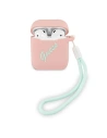 Guess Apple Fall GUACA2LSVSPG AirPods Abdeckung rosa grün/rosa grün Silikon Vintage