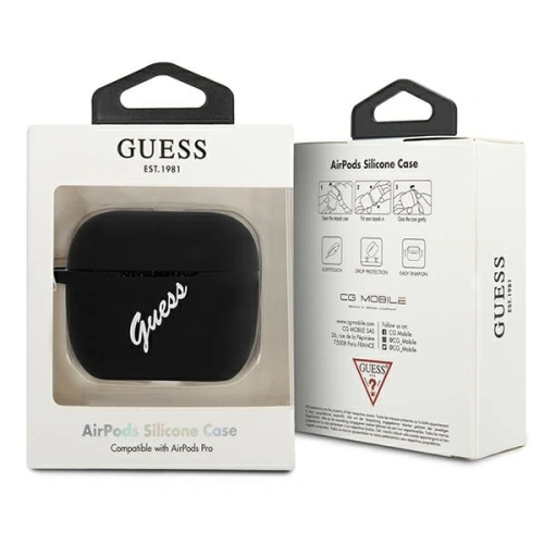 Kup Guess Apple Fall GUACAPLSVSBW AirPods Pro Abdeckung schwarz weiß/schwarz weiß Silikon Vintage - GUE871BLKWHT - {ean13} - Sklep Home Screen