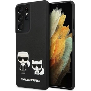 Buy Karl Lagerfeld KLHCS21LPCUSKCBK Samsung Galaxy S21 Ultra black hardcase Ikonik Karl & Choupette - KLD445BLK - {ean13} - Home Screen Store Europe