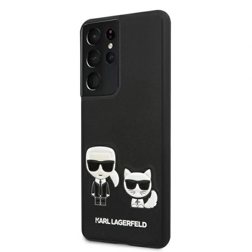 Kup Etui Karl Lagerfeld KLHCS21LPCUSKCBK Samsung Galaxy S21 Ultra fekete/black hardcase Ikonik Karl & Choupette - KLD445BLK - {ean13} - Sklep Home Screen
