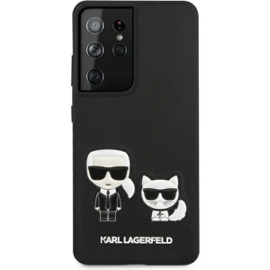 Buy Karl Lagerfeld KLHCS21LPCUSKCBK Samsung Galaxy S21 Ultra black hardcase Ikonik Karl & Choupette - KLD445BLK - {ean13} - Home Screen Store Europe