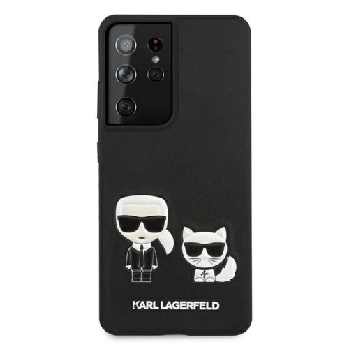 Kup Etui Karl Lagerfeld KLHCS21LPCUSKCBK Samsung Galaxy S21 Ultra fekete/black hardcase Ikonik Karl & Choupette - KLD445BLK - {ean13} - Sklep Home Screen