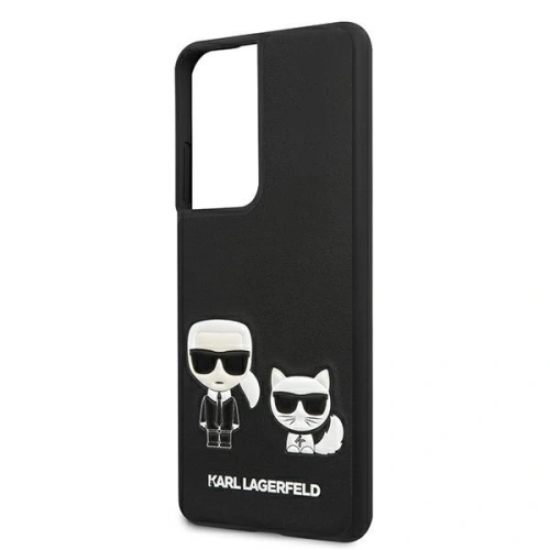 Kup Etui Karl Lagerfeld KLHCS21LPCUSKCBK Samsung Galaxy S21 Ultra fekete/black hardcase Ikonik Karl & Choupette - KLD445BLK - {ean13} - Sklep Home Screen