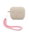 Etui Guess GUACAPLSVSGP Apple AirPods Pro obal šedo růžový/grey pink silikonový vintage