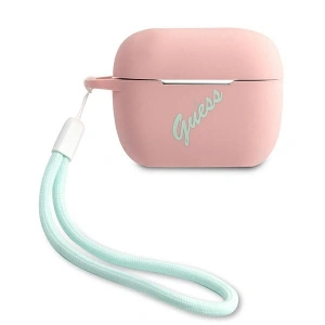 Kup Etui Guess GUACAPLSVSPG Apple AirPods Pro cover różowo zielony/pink green Silicone Vintage - GUE873PNKGRN - {ean13} - Sklep Home Screen