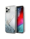 Kup Etui Guess GUHCP12LGLVSBL Apple iPhone 12 Pro Max niebieski/blue hardcase Glitter Vintage Script - GUE874BLU - {ean13} - Sklep Home Screen