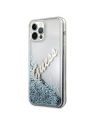 Kup Etui Guess GUHCP12LGLVSBL Apple iPhone 12 Pro Max niebieski/blue hardcase Glitter Vintage Script - GUE874BLU - {ean13} - Sklep Home Screen