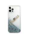 Kup Etui Guess GUHCP12LGLVSBL Apple iPhone 12 Pro Max niebieski/blue hardcase Glitter Vintage Script - GUE874BLU - {ean13} - Sklep Home Screen