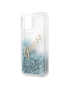 Kup Etui Guess GUHCP12LGLVSBL Apple iPhone 12 Pro Max niebieski/blue hardcase Glitter Vintage Script - GUE874BLU - {ean13} - Sklep Home Screen