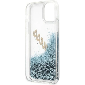 Buy Guess GUHCP12LGLVSBL Apple iPhone 12 Pro Max blue hardcase Glitter Vintage Script - GUE874BLU - {ean13} - Home Screen Store Europe