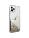 Buy Guess GUHCP12LGLVSGO Apple iPhone 12 Pro Max gold hardcase Glitter Vintage Script - GUE875GLD - {ean13} - Home Screen Store Europe