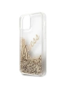 Buy Guess GUHCP12LGLVSGO Apple iPhone 12 Pro Max gold hardcase Glitter Vintage Script - GUE875GLD - {ean13} - Home Screen Store Europe