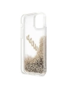 Kup Etui Guess GUHCP12LGLVSGO Apple iPhone 12 Pro Max auriu/gold hardcase Glitter Vintage Script - GUE875GLD - {ean13} - Sklep Home Screen