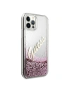 Kup Etui Guess GUHCP12LGLVSPI Apple iPhone 12 Pro Max roz/pink hardcase Glitter Vintage Script - GUE876PNK - {ean13} - Sklep Home Screen