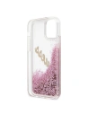 Kup Etui Guess GUHCP12LGLVSPI Apple iPhone 12 Pro Max różowy/pink hardcase Glitter Vintage Script - GUE876PNK - {ean13} - Sklep Home Screen