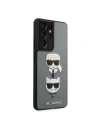Kup Etui Karl Lagerfeld KLHCS21LSAKICKCSL Samsung Galaxy S21 Ultra ezüst/silver hardcase Saffiano Ikonik Karl&Choupette Head - KLD447SLV - {ean13} - Sklep Home Screen