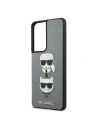 Kup Etui Karl Lagerfeld KLHCS21LSAKICKCSL Samsung Galaxy S21 Ultra ezüst/silver hardcase Saffiano Ikonik Karl&Choupette Head - KLD447SLV - {ean13} - Sklep Home Screen