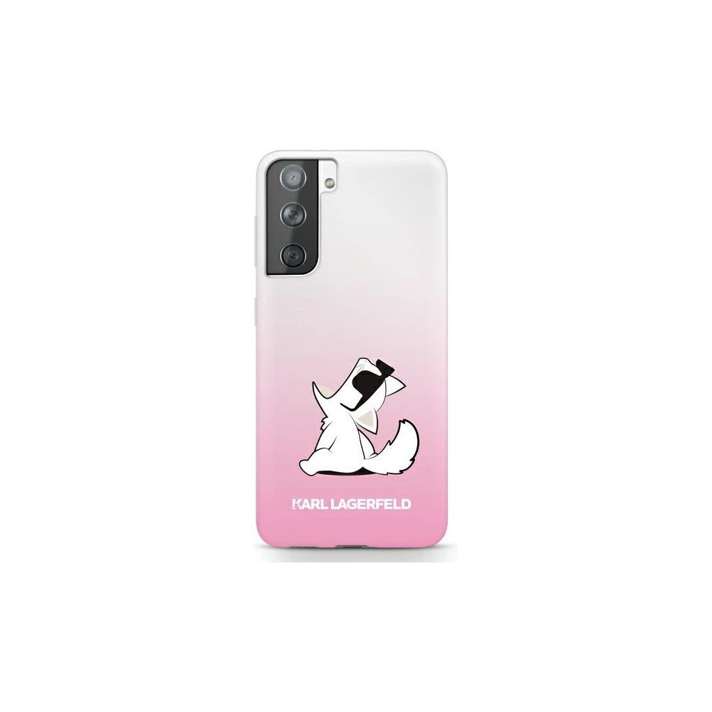 Etui Karl Lagerfeld KLHCS21MCFNRCPI Samsung Galaxy S21+ Plus hardcase różowy/pink Choupette Fun