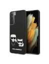 Karl Lagerfeld Samsung Tasche KLHCS21MPCUSKCBK Galaxy S21+ Plus schwarz/schwarz Hartschalenetui Ikonik Karl & Choupette