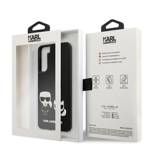 Kup Karl Lagerfeld Samsung Tasche KLHCS21MPCUSKCBK Galaxy S21+ Plus schwarz/schwarz Hartschalenetui Ikonik Karl & Choupette - KLD451BLK - {ean13} - Sklep Home Screen