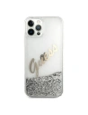 Kup Etui Guess GUHCP12LGLVSSI Apple iPhone 12 Pro Max srebrny/silver hardcase Glitter Vintage Script - GUE877SLV - {ean13} - Sklep Home Screen
