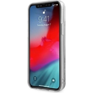 Kup Etui Guess GUHCP12LGLVSSI Apple iPhone 12 Pro Max srebrny/silver hardcase Glitter Vintage Script - GUE877SLV - {ean13} - Sklep Home Screen