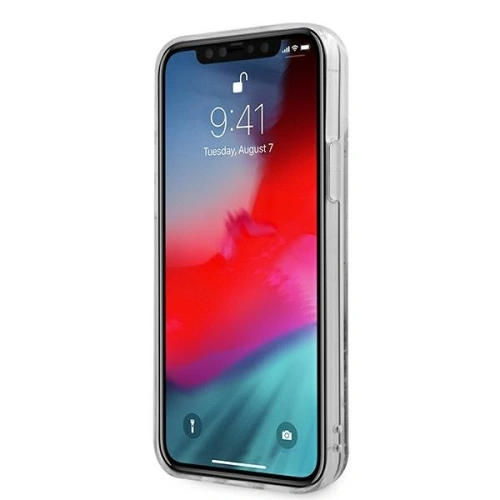 Kup Etui Guess GUHCP12LGLVSSI Apple iPhone 12 Pro Max srebrny/silver hardcase Glitter Vintage Script - GUE877SLV - {ean13} - Sklep Home Screen
