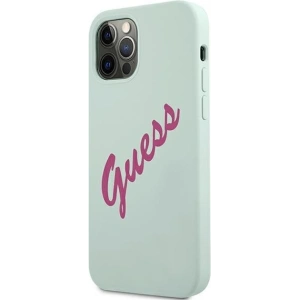Kup Etui Guess GUHCP12LLSVSBF Apple iPhone 12 Pro Max niebieski fuksja/blue fuschia hardcase Silicone Vintage - GUE878BLUFCS - {ean13} - Sklep Home Screen