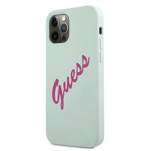 Kup Etui Guess GUHCP12LLSVSBF Apple iPhone 12 Pro Max niebieski fuksja/blue fuschia hardcase Silicone Vintage - GUE878BLUFCS - {ean13} - Sklep Home Screen