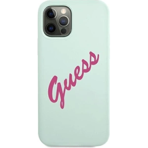 Kup Etui Guess GUHCP12LLSVSBF Apple iPhone 12 Pro Max niebieski fuksja/blue fuschia hardcase Silicone Vintage - GUE878BLUFCS - {ean13} - Sklep Home Screen