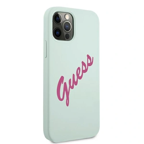 Kup Etui Guess GUHCP12LLSVSBF Apple iPhone 12 Pro Max niebieski fuksja/blue fuschia hardcase Silicone Vintage - GUE878BLUFCS - {ean13} - Sklep Home Screen