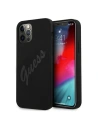 Guess GUHCP12LLSVSBK Apple iPhone 12 Pro Max black hardcase Script Vintage
