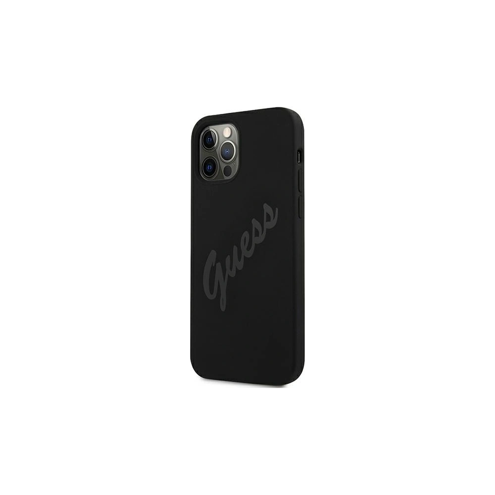 Etui Guess GUHCP12LLSVSBK Apple iPhone 12 Pro Max czarny/black hardcase Script Vintage