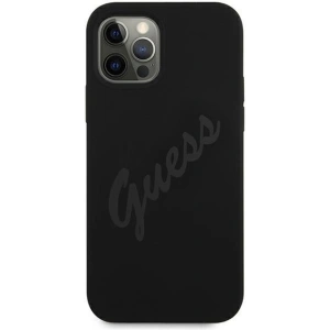 Buy Guess GUHCP12LLSVSBK Apple iPhone 12 Pro Max black hardcase Script Vintage - GUE879BLK - {ean13} - Home Screen Store Europe