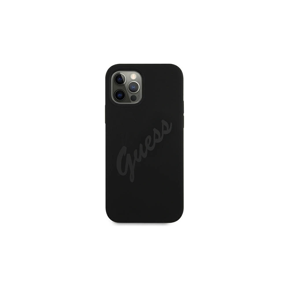 Etui Guess GUHCP12LLSVSBK Apple iPhone 12 Pro Max czarny/black hardcase Script Vintage