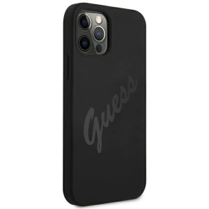 Buy Guess GUHCP12LLSVSBK Apple iPhone 12 Pro Max black hardcase Script Vintage - GUE879BLK - {ean13} - Home Screen Store Europe