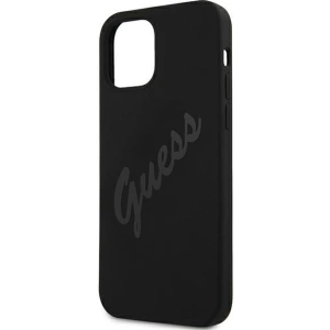 Buy Guess GUHCP12LLSVSBK Apple iPhone 12 Pro Max black hardcase Script Vintage - GUE879BLK - {ean13} - Home Screen Store Europe