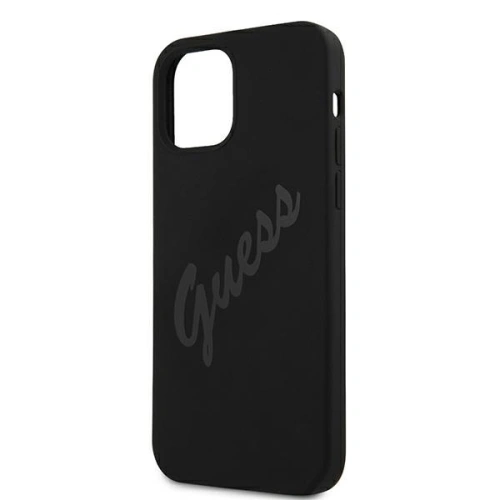 Buy Guess GUHCP12LLSVSBK Apple iPhone 12 Pro Max black hardcase Script Vintage - GUE879BLK - {ean13} - Home Screen Store Europe