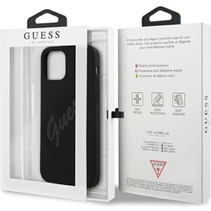 Buy Guess GUHCP12LLSVSBK Apple iPhone 12 Pro Max black hardcase Script Vintage - GUE879BLK - {ean13} - Home Screen Store Europe