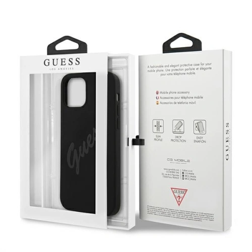 Kup Etui Guess GUHCP12LLSVSBK Apple iPhone 12 Pro Max czarny/black hardcase Script Vintage - GUE879BLK - {ean13} - Sklep Home Screen