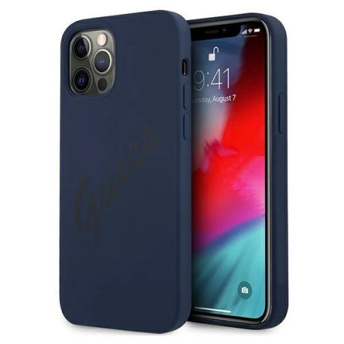 Kup Guess Apple Tasche GUHCP12LLSVSBL iPhone 12 Pro Max blau/blau Hartschale Script Vintage - GUE880BLU - {ean13} - Sklep Home Screen
